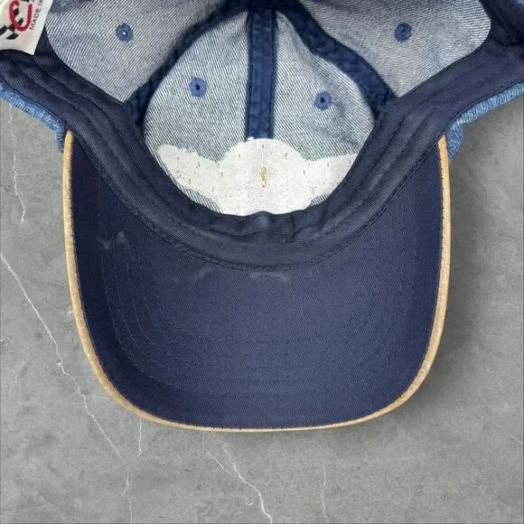 Vintage Jeff Gordon Suede & Denim Adjustable Nascar Racing #24 Hat - Picture 6 of 8